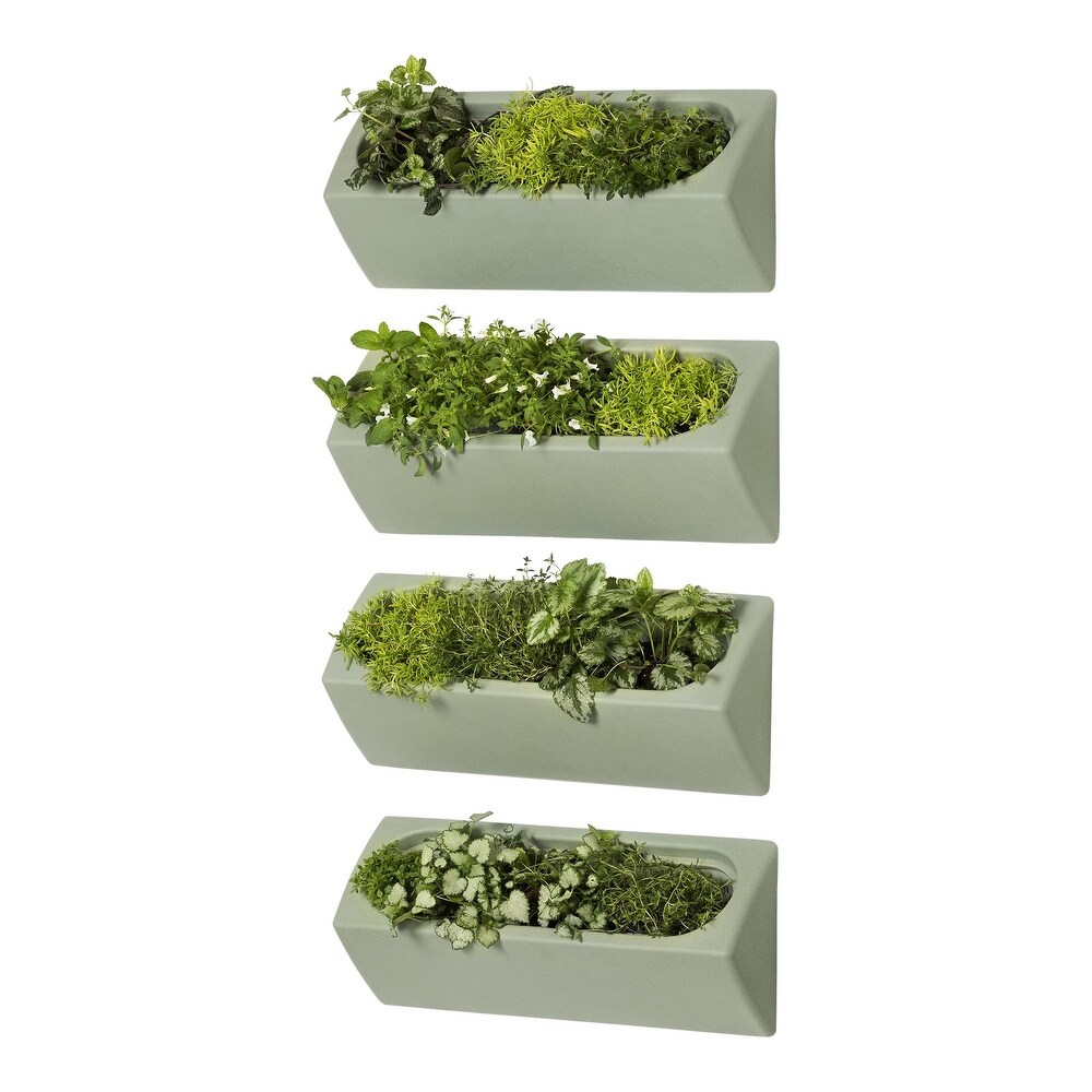 South Shore Dalya Outdoor Wall Planter   Set of 4