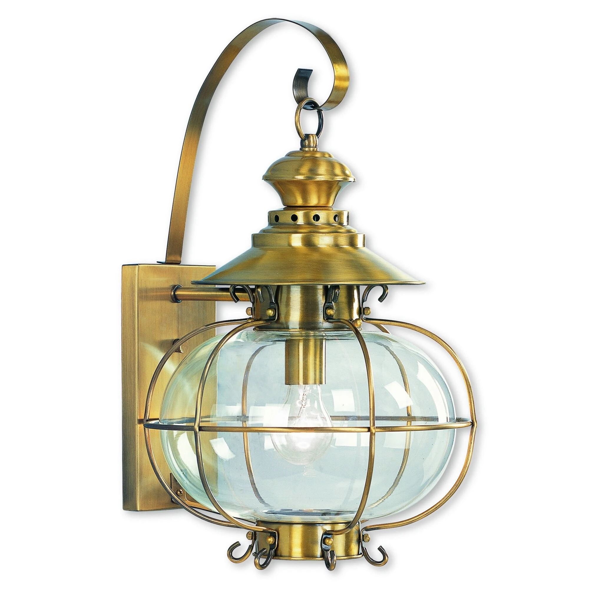 Livex Lighting Harbor Flemish Gold Brass 1-light Outdoor Wall Lantern Shopping - The Best Deals on Outdoor Wall Lanterns | 18909414