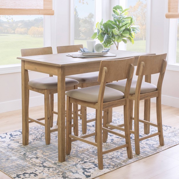 5pc Jordan Tavern Counter Height Dining Set Linon