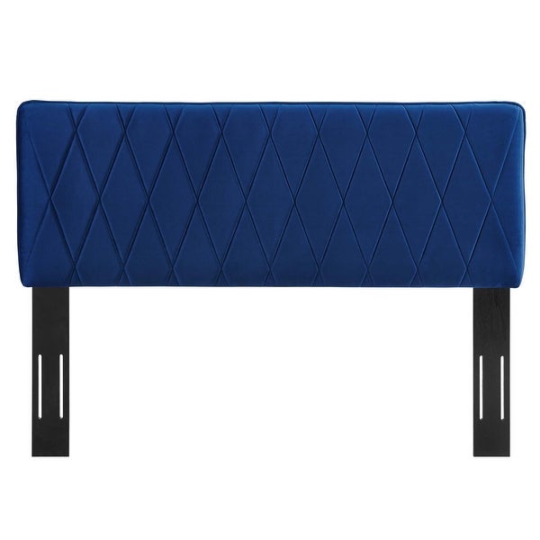 Leila Performance Velvet King/California King Headboard - - 34350918