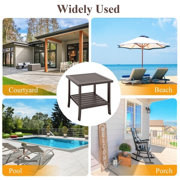 Outdoor/ Indoor Metal Side Table