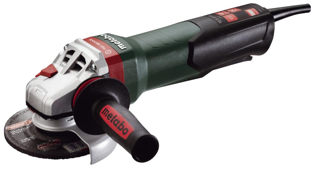 WPB12-125Quick 5In Angle Grinder with Brake， Non-Locking Paddle Switch ;