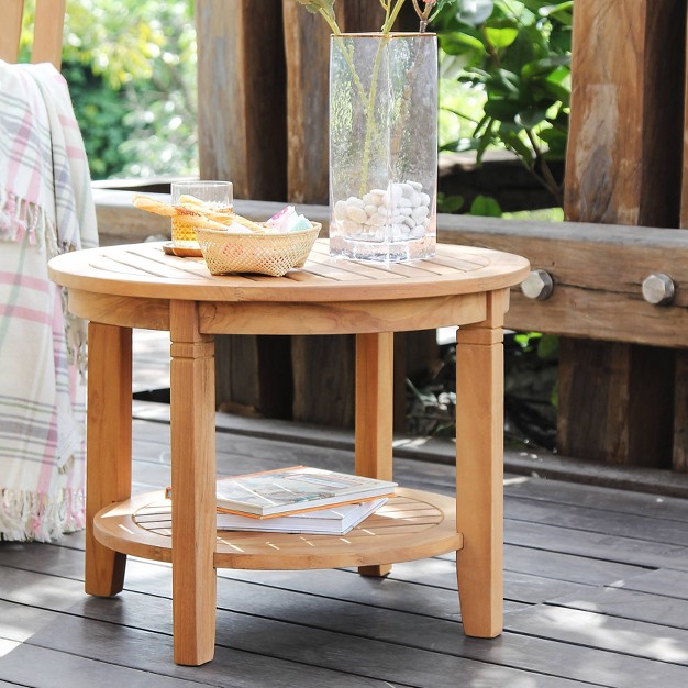 Palma Outdoor Teak Side Table Cambridge Casual