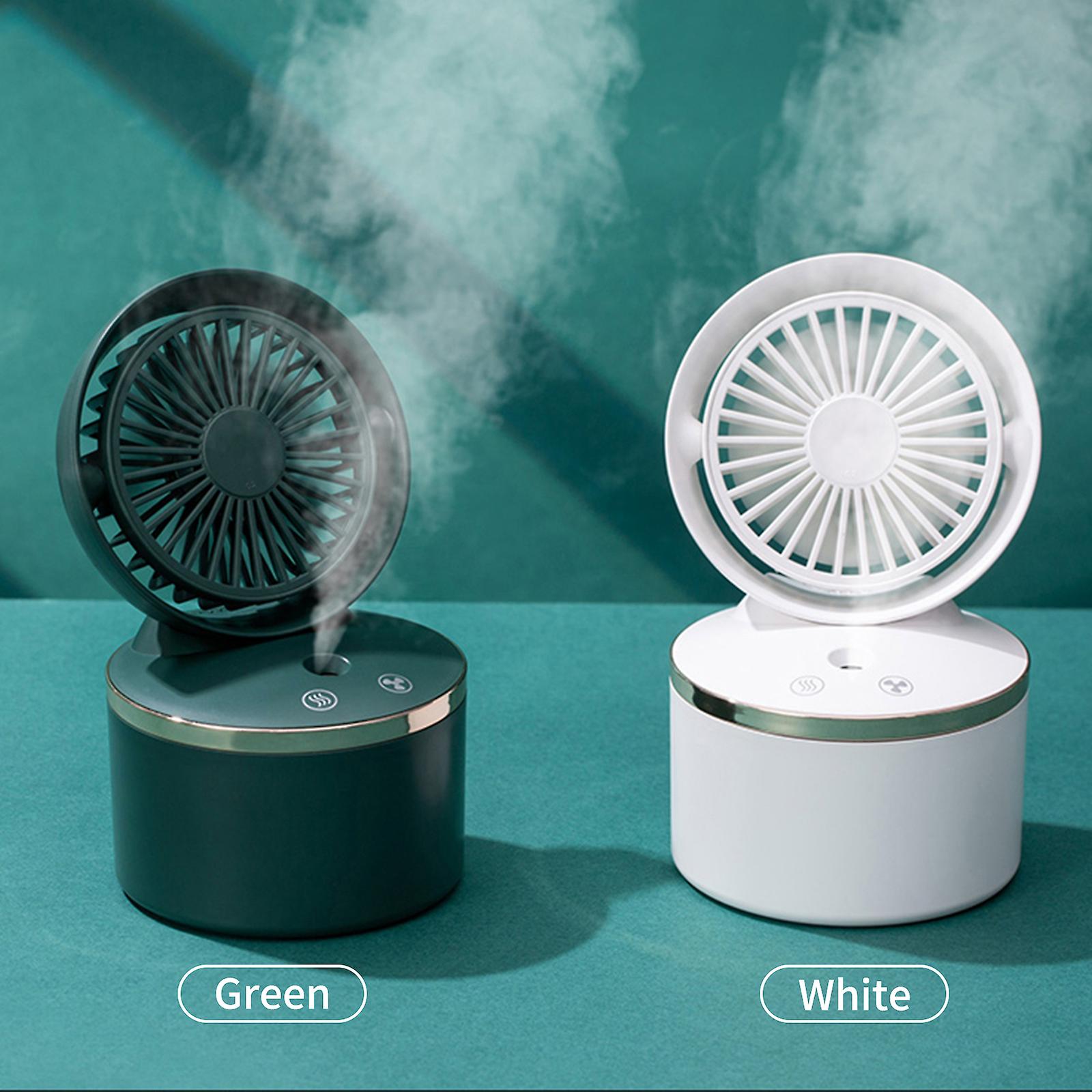 Desk Misting Fan Cooling Mister Fan With 280ml Water Tank Usb Portable Spray Misting Fan With 3 Speeds 2 Mist Modes For Home Room Office