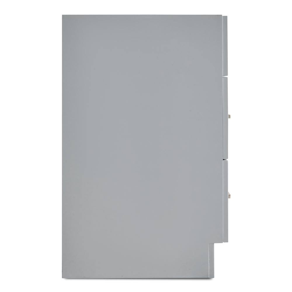 ARIEL Hamlet 42 in. W x 21.5 in. D x 33.5 in. H Bath Vanity Cabinet Only in Gray F043S-BC-GRY