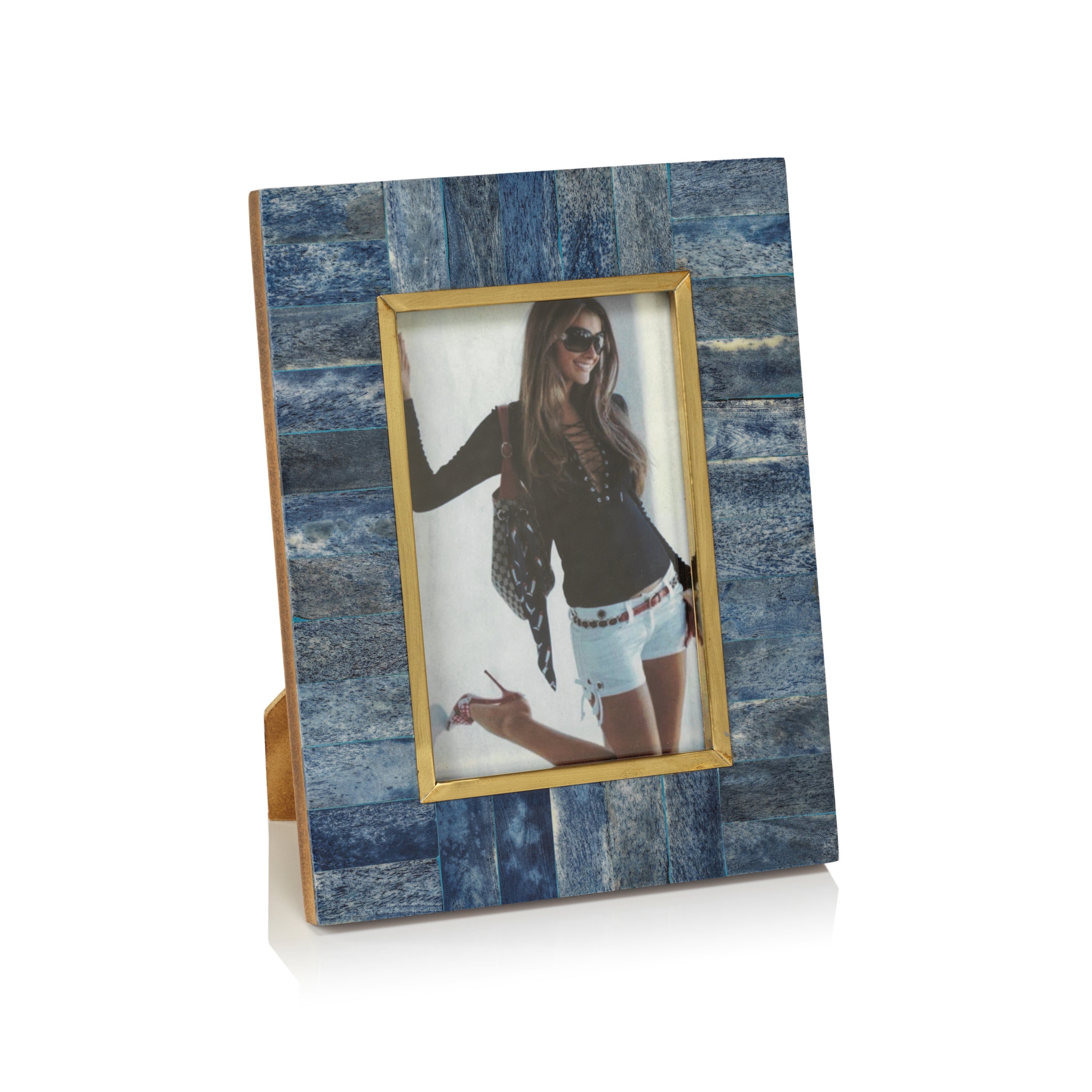 Prato Blue Bone Photo Frame-