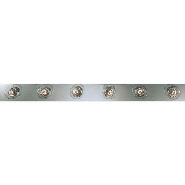 Progress Lighting Broadway 6 light Wall Light In Polished Chrome With Shade