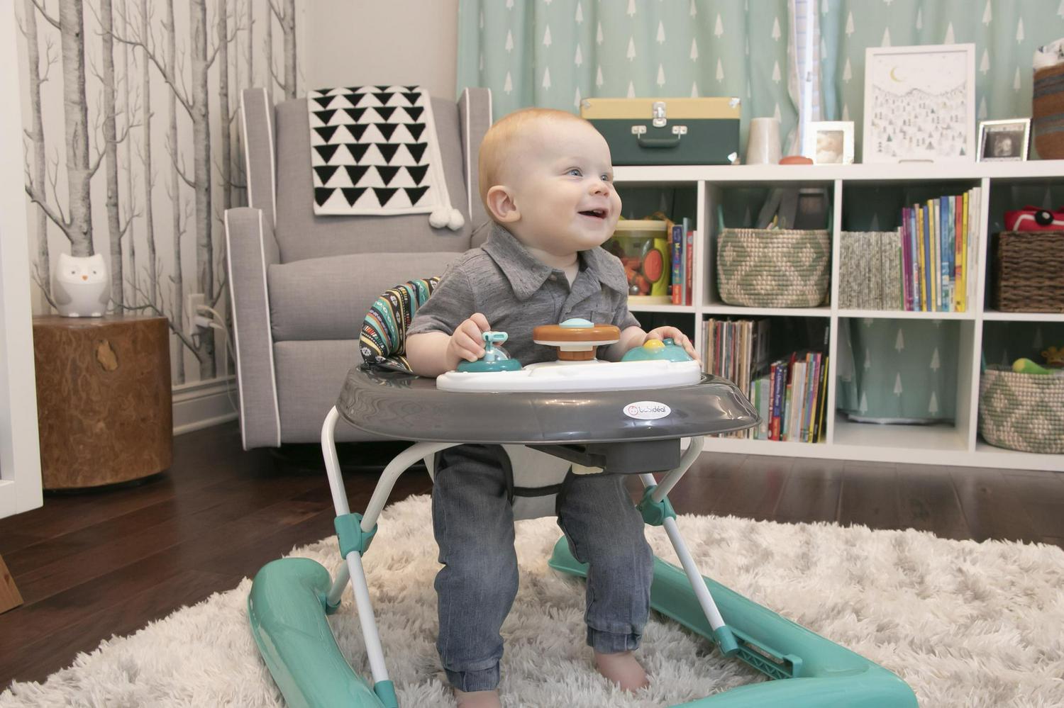 Babideal Rover Activity Walker with Sounds Teal Boho  Crowdfused