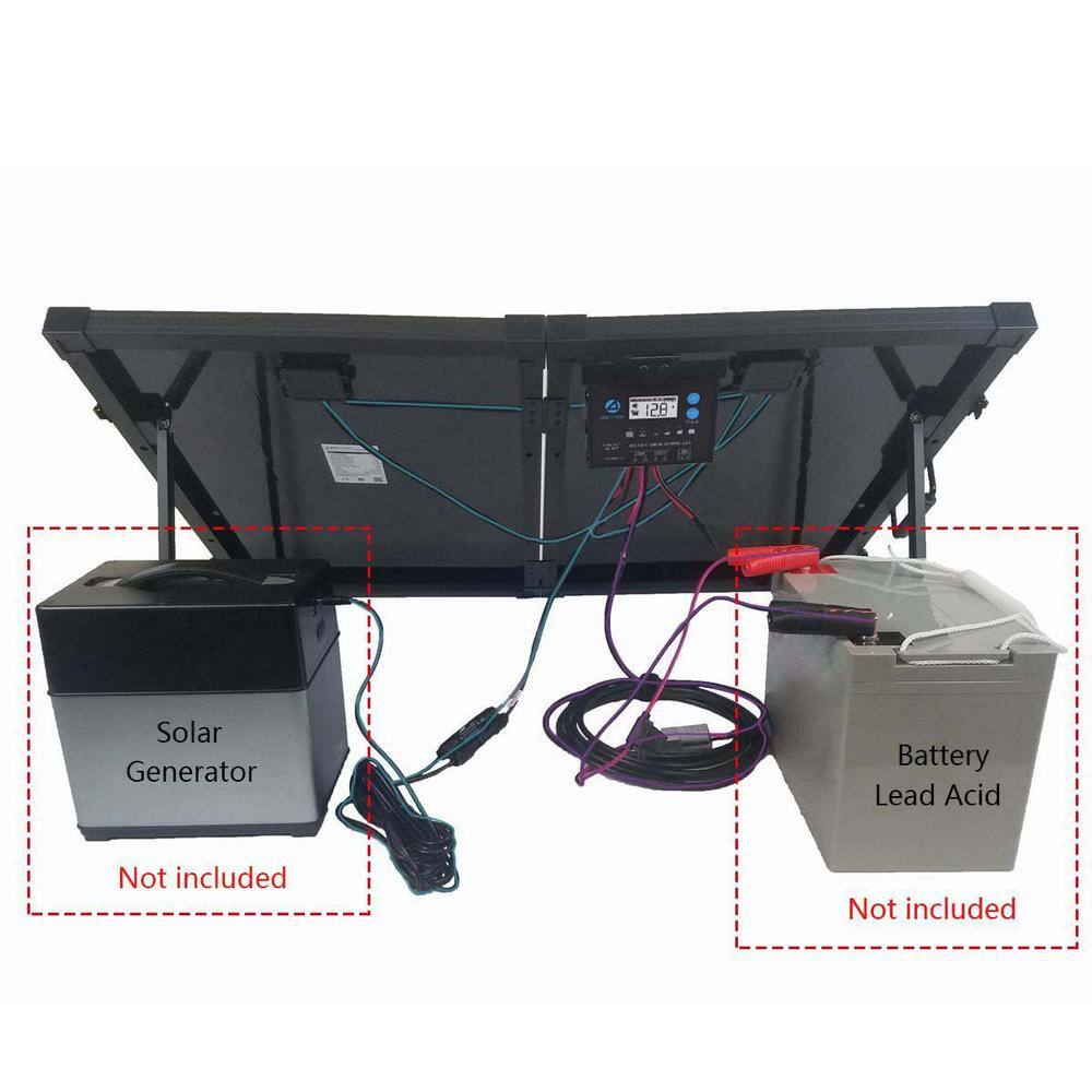 ACOPower 100-Watt Portable Briefcase OffGrid Solar Panel Kit with ProteusX 20-Amp Charge Controller HYPTK100WPX20A