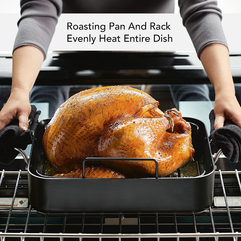 KitchenAid Hard-Anodized Roaster with Removable Nonstick Rack