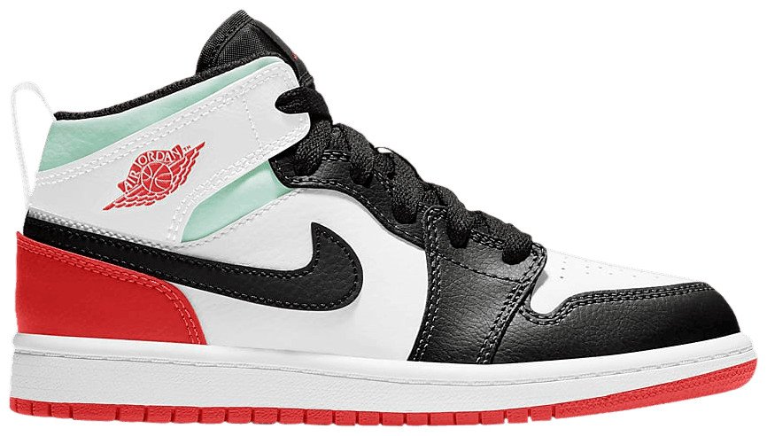 Air Jordan 1 Mid SE PS 'Red Black Toe' BQ6932-100