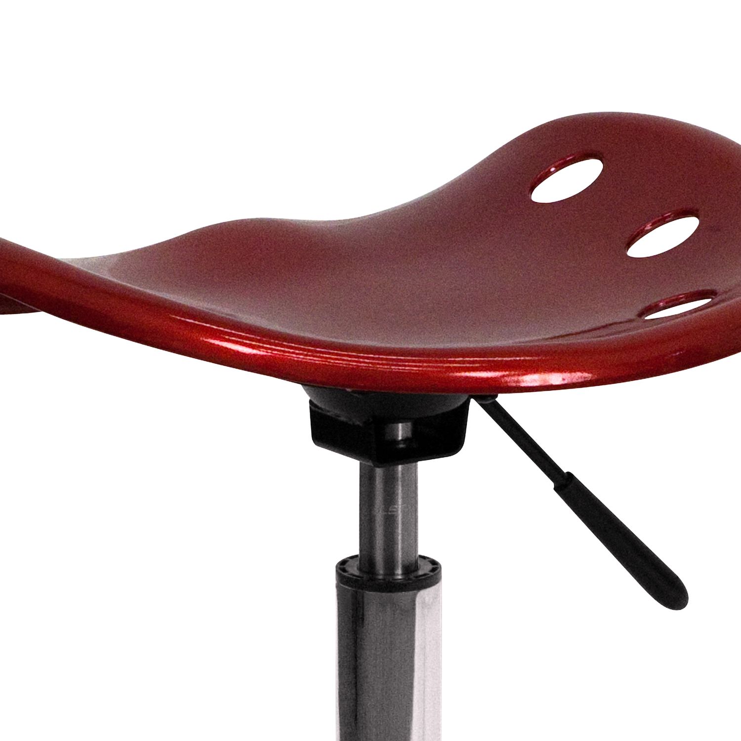 Flash Furniture Taylor Wine Red Tractor Seat Stool