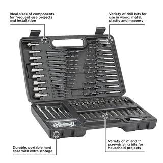 BLACK+DECKER Combination Drill and Screwdriver Set (109-Piece) BDA91109