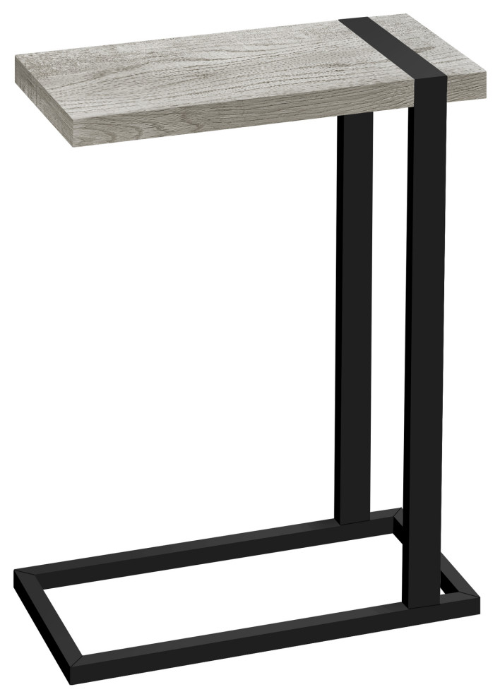 Accent Table Brown Reclaimed Wood Look  Black Metal   Industrial   Side Tables And End Tables   by Monarch Specialties  Houzz