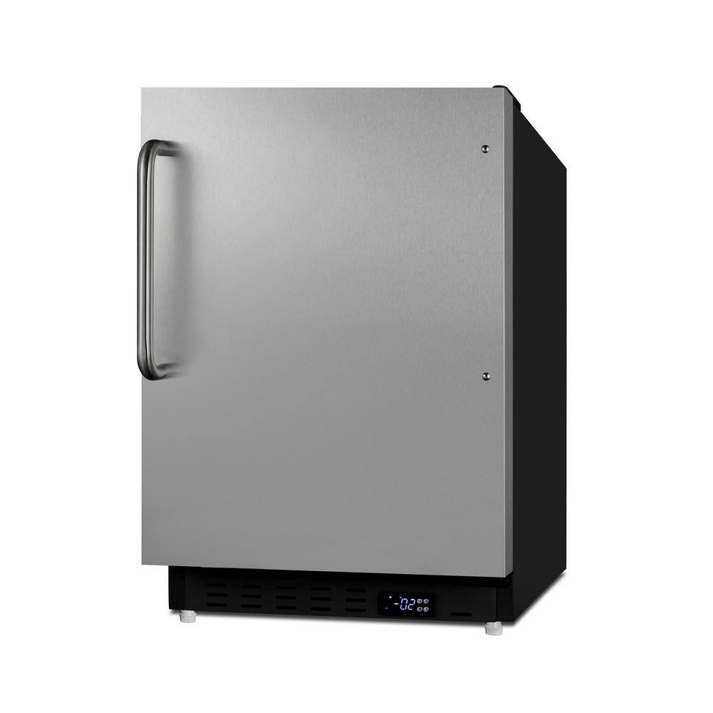 Summit Appliance 2.68 cu. ft. Manual Defrost Upright Freezer in Stainless Steel ADA Compliant ALFZ37BSSTB