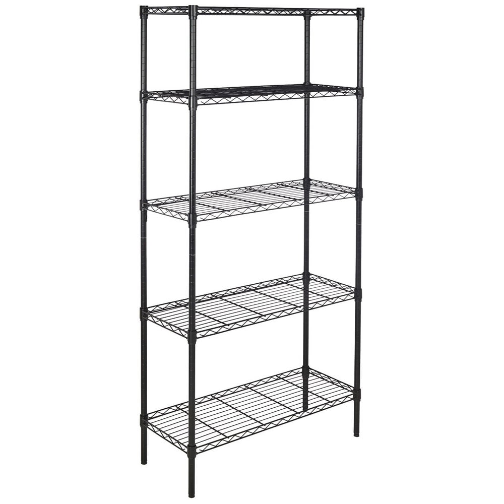 Zimtown 5 Tier 35''L x 14''W x 71''H Storage Rack Organizer Wire Shelving Steel for Garage Kitchen Office