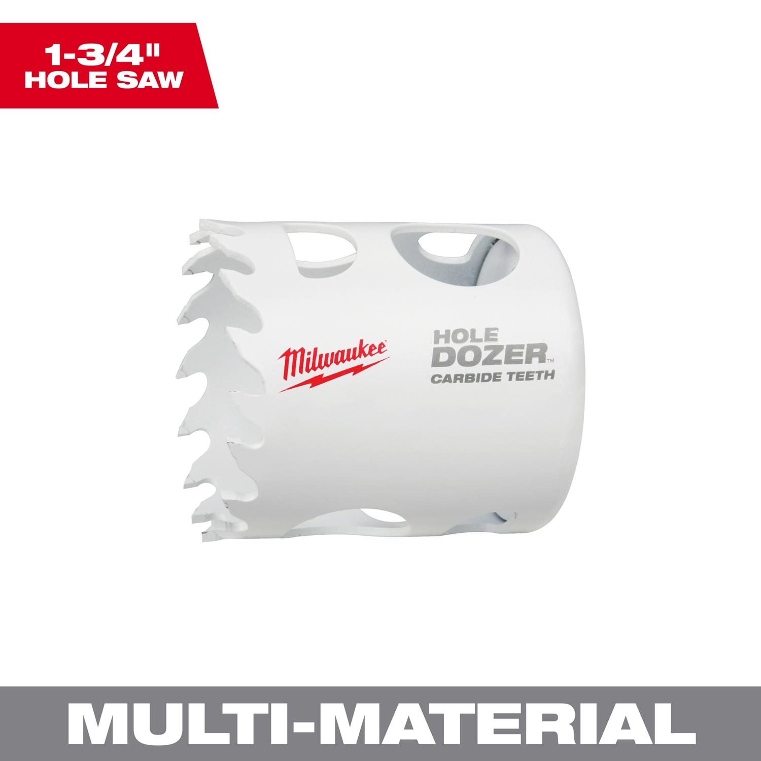 MW Hole Dozer 1-3/4 in. Carbide Tipped Hole Saw 1 pc