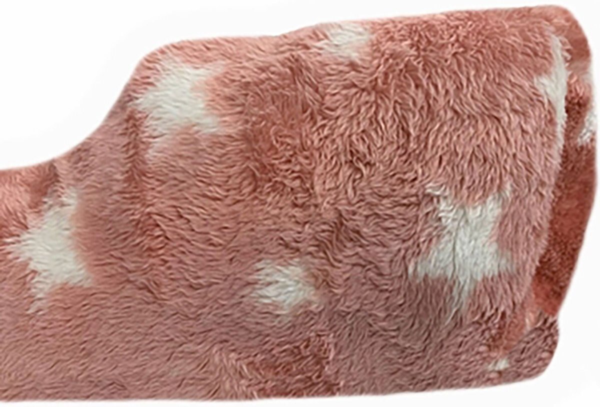 Otis and Claude Coral Velvet Cat and Dog Bed， Pink