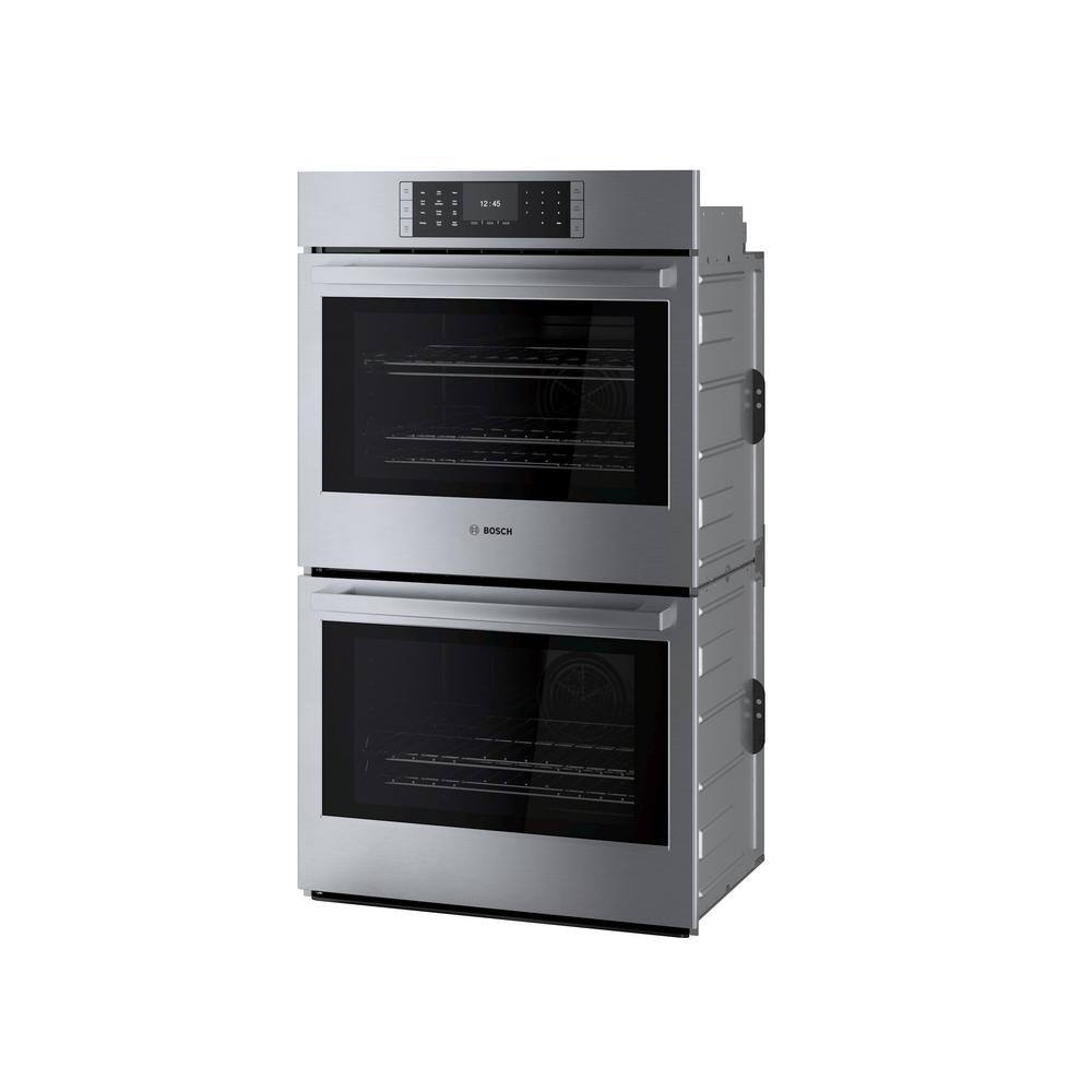 Bosch Benchmark Benchmark Series 30 in. Built-In Double Electric Convection Wall Oven with Fast Preheat Self-Clean in Stainless Steel HBLP651UC