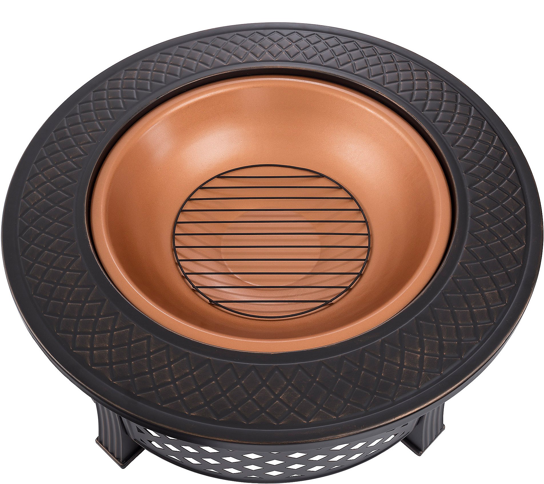 Pure Garden 32 Round Metal Fire Pit