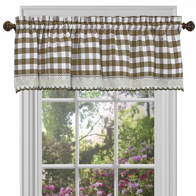 Goodgram Country Farmhouse Plaid Rod Pocket Window Valance Treatment