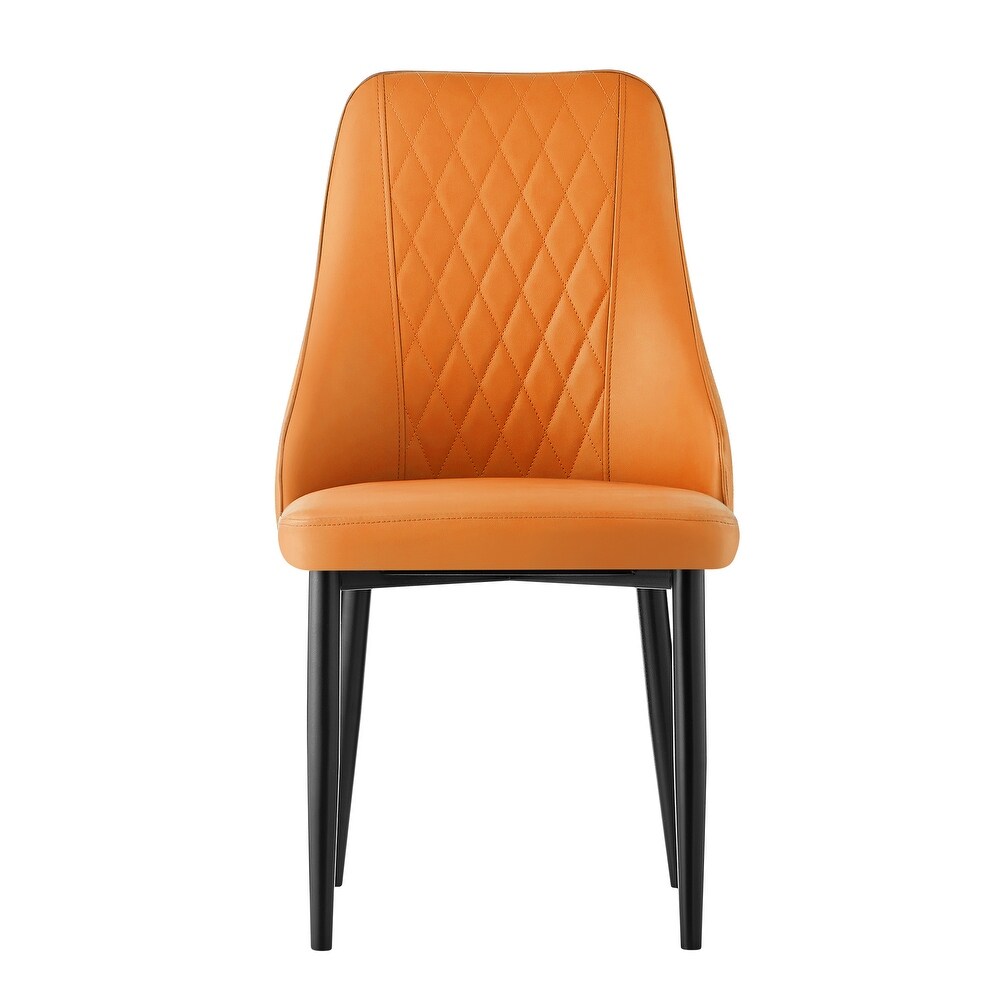 Modern PU Leather Upholstered Dining Chairs with High Back   17.72\