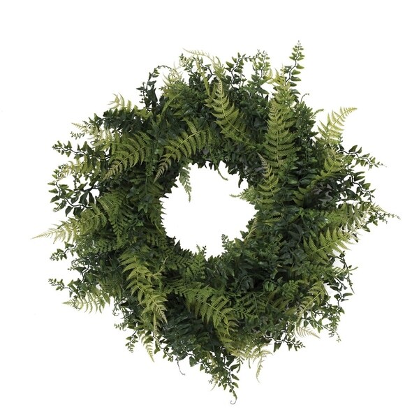 Vickerman 24 Green Fern Everyday Wreath