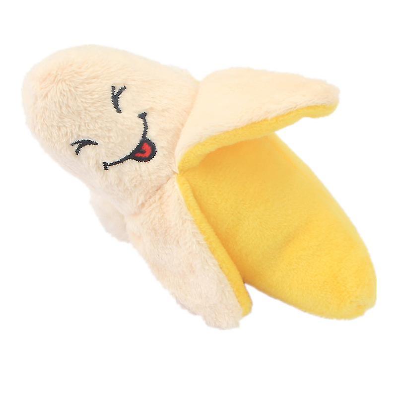 Pet Toy Plush Toy Anti-bite Cleaning Dog Chewing Puppies Training Toy Soft Banana Bone Pet Supplies Pet Toys Toys For Small Dogs