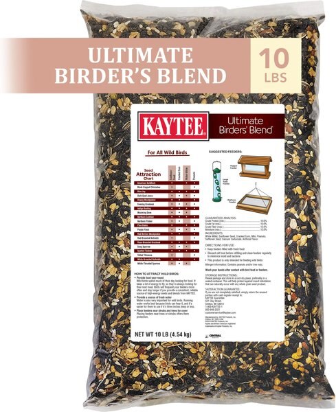 Kaytee Ultimate Birders Blend Wild Bird Food， 10-lb bag