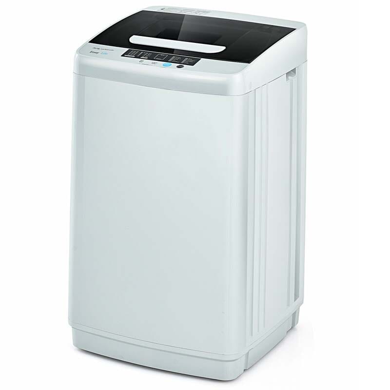 Full Automatic Portable Washing Machine with Drain Pump, 8.8 LBS 2-in-1 Top Load Washer Dryer Combo