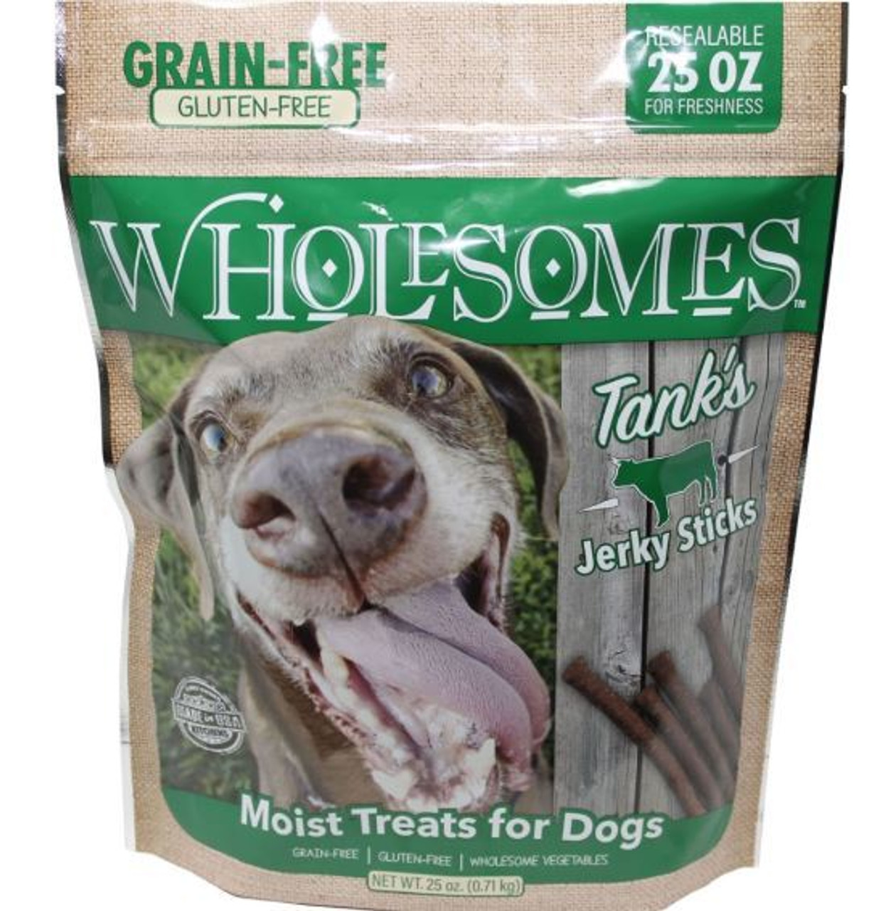 Wholesomes Grain Free Moist Treats For Dogs， 25 oz.， Beef