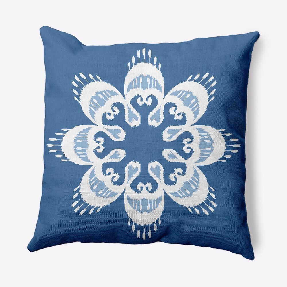 Ikat Mandala Decorative Throw Pillow