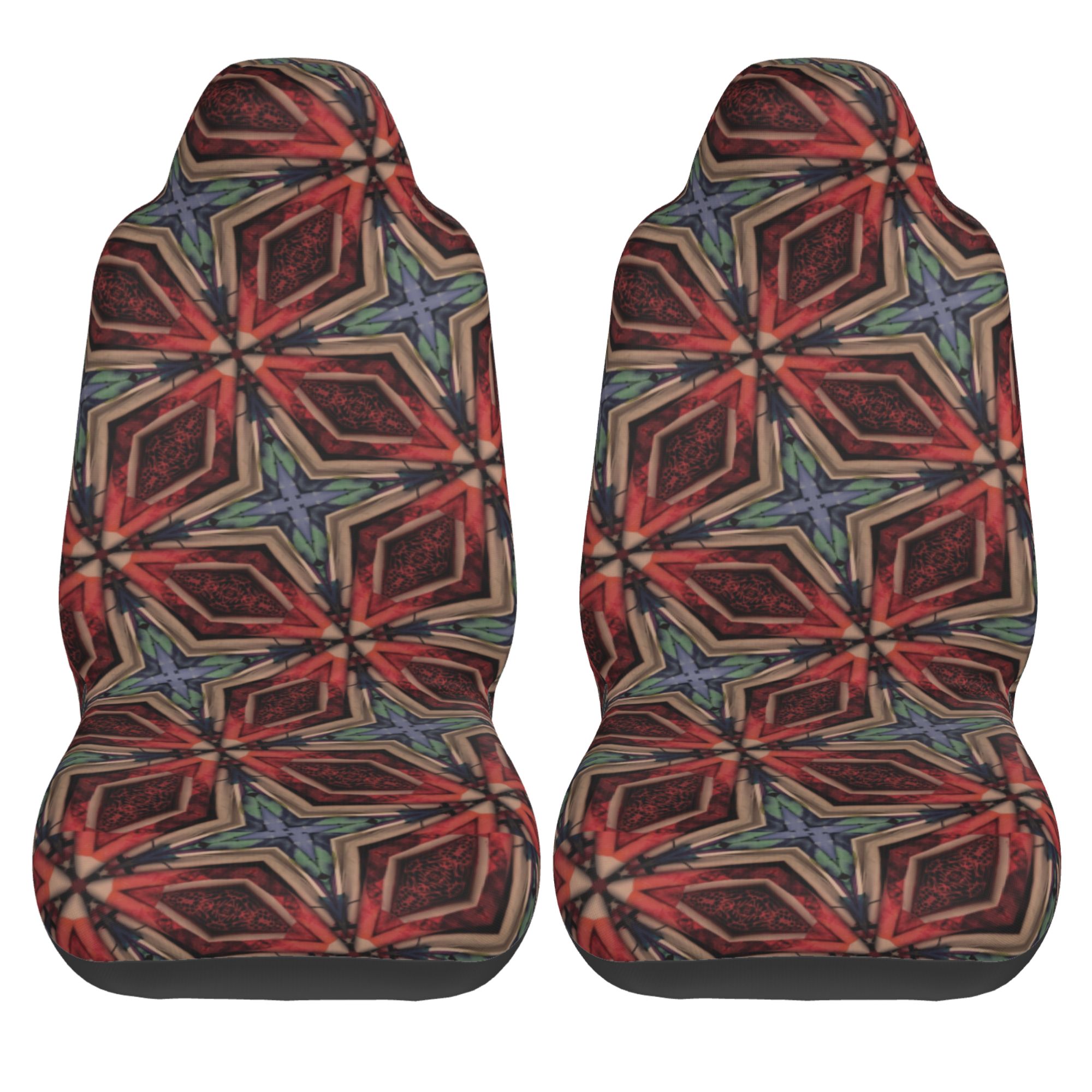 ZICANCN Car Seat Cover Print Geometric Decor Car Front Seat Covers Protectors ， Automotive Seat Covers for Cars Trucks Suv