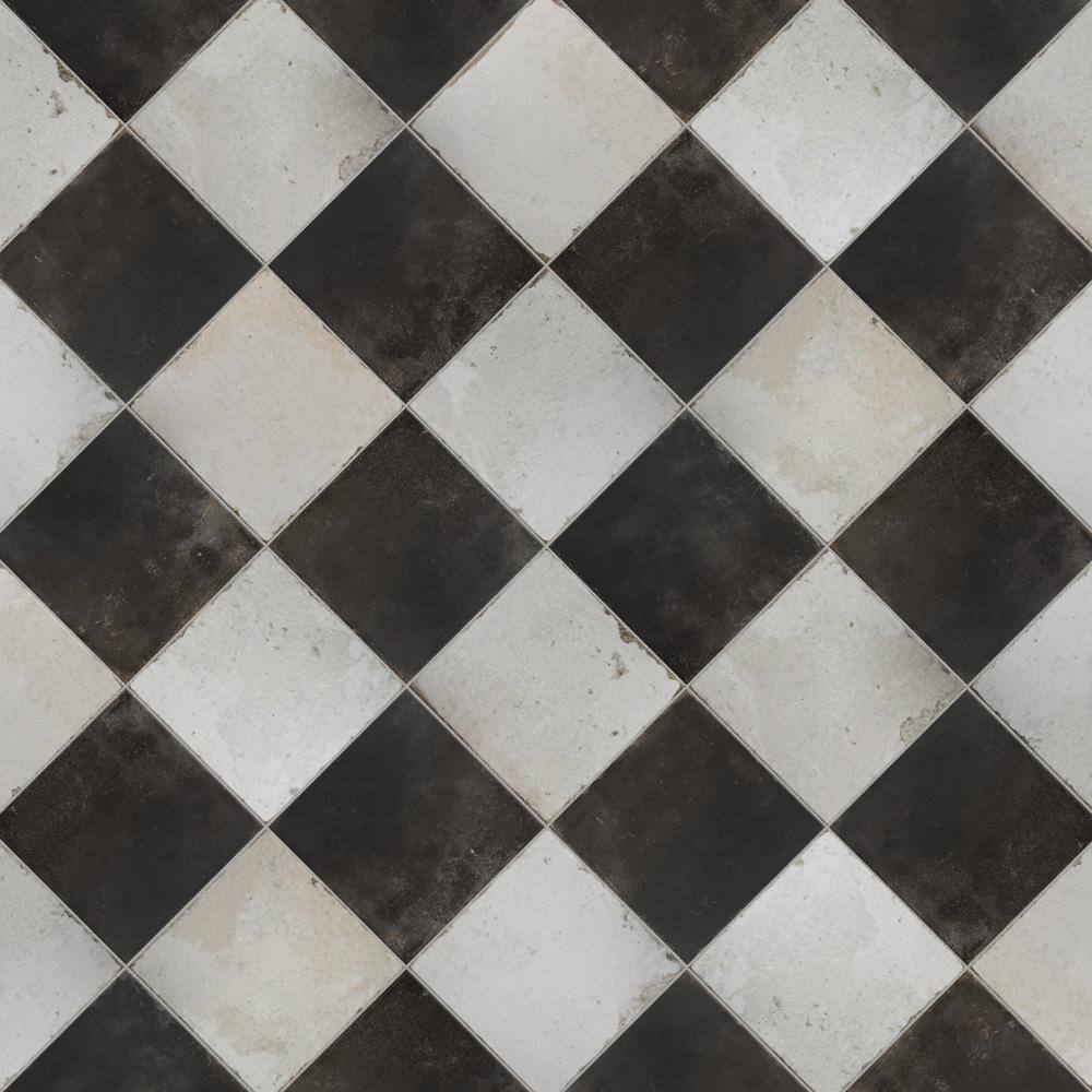 Merola Tile Kings Damero 17 58 in. x 17 58 in. Ceramic Floor and Wall Tile 10.95 sq. ft.Case FPEKDAME