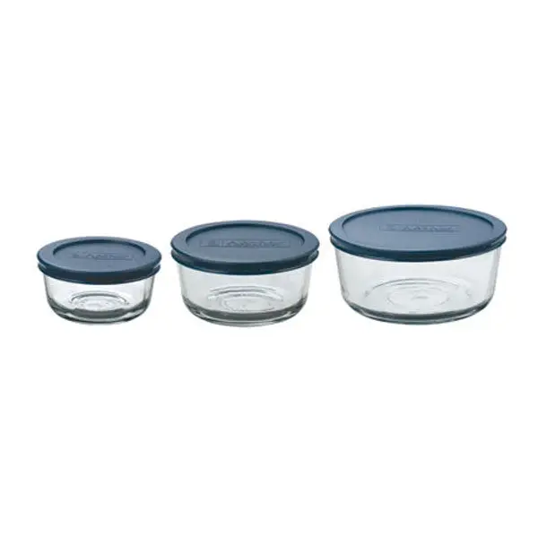 Anchor Hocking 6 Piece Round Kitchen Storage Container Set