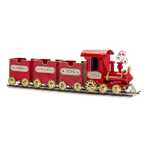 Train on Track 36.75L x 11H Metal