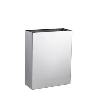 Alpine Industries 6 Gal. Stainless Steel Surface-Mounted Waste Receptacle Trash Can 491