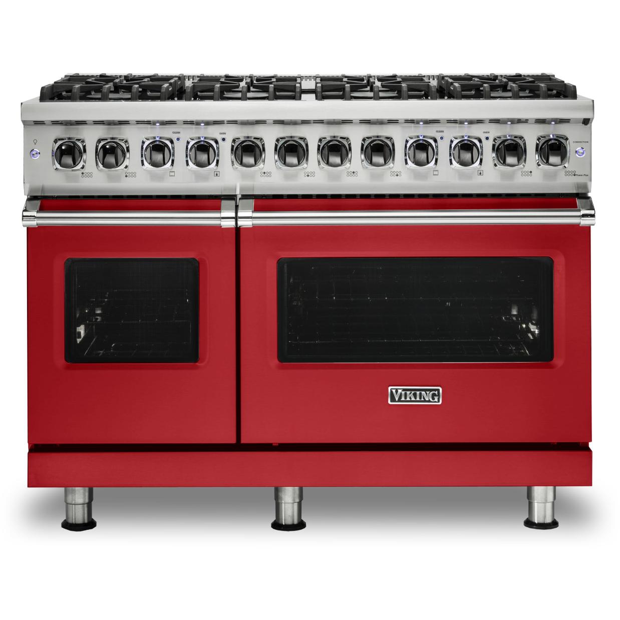 Viking 48-inch Freestanding Dual-Fuel Range with TruConvec Convection Cooking CVDR548-8BSM