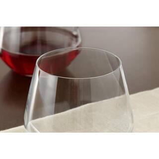 Home Decorators Collection Genoa 18.5 oz. Lead-Free Crystal Stemless Wine Glasses (Set of 8) 27391020006