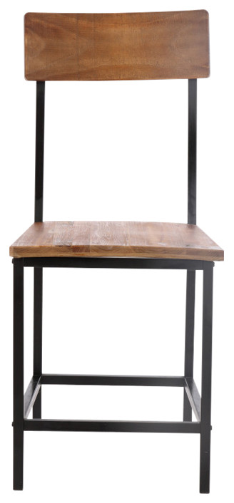 Dining Chair  Set of 2  Wood   Industrial   Dining Chairs   by CII  Houzz