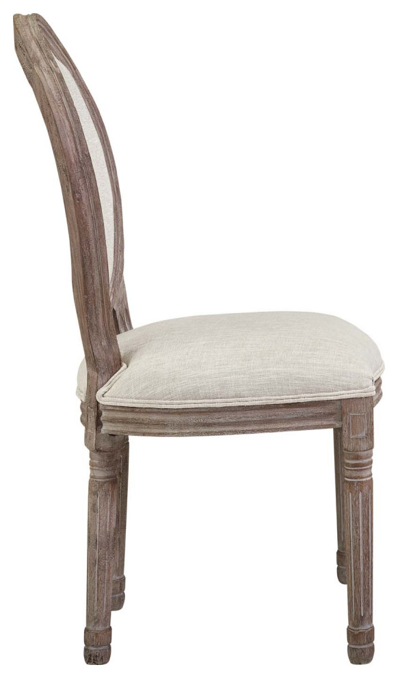 Emanate Dining Side Chair Upholstered Fabric Set of 4 by Modway   French Country   Dining Chairs   by Homesquare  Houzz