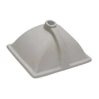 Ruvati 17 in. Rectangular Undermount Vanity Bathroom Porcelain Ceramic with Overflow in White RVB0718