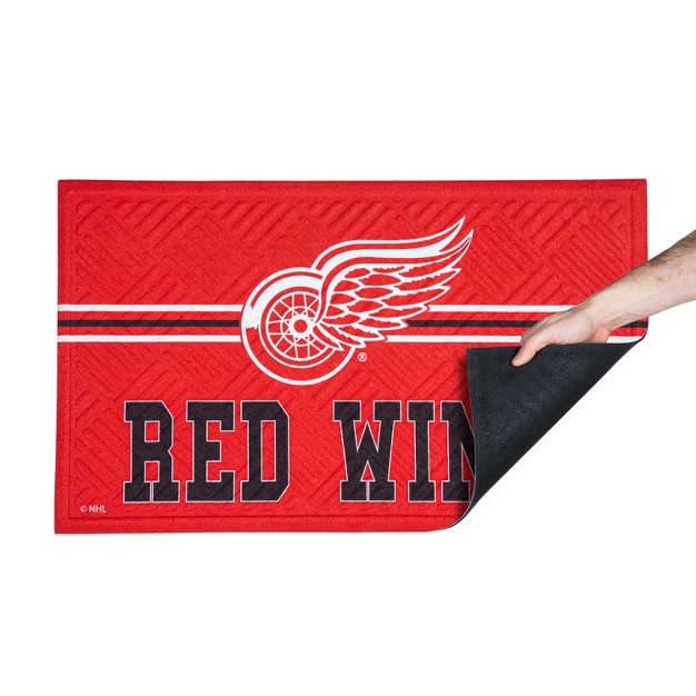 Embossed Mat Cross Hatch Detroit Red Wings