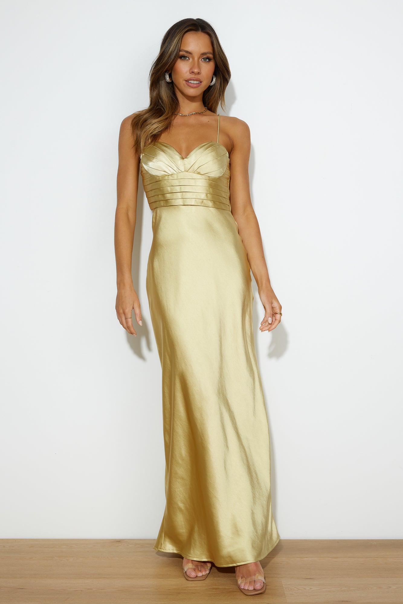 Wedding Dream Midi Dress Gold