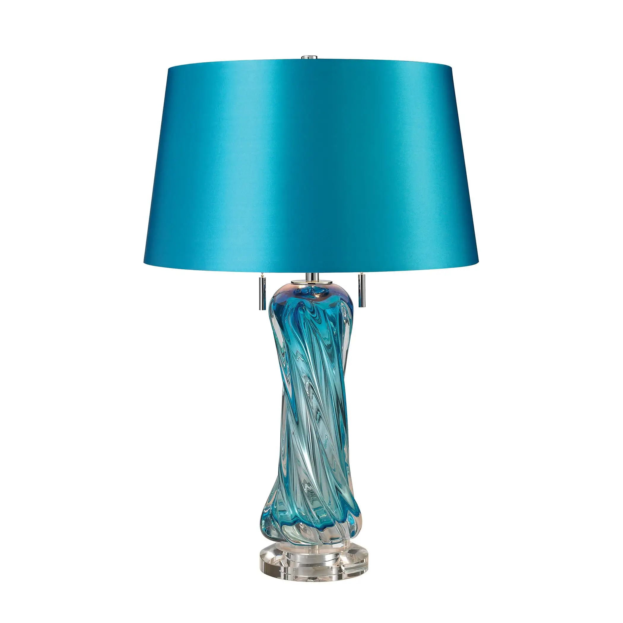 Dimond Vergato Blown Glass Blue Table Lamp