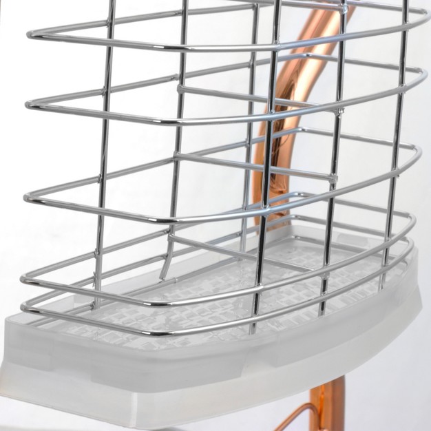 Better Chef 2 tier 16 In Chrome Plated Dish Rack In Copper