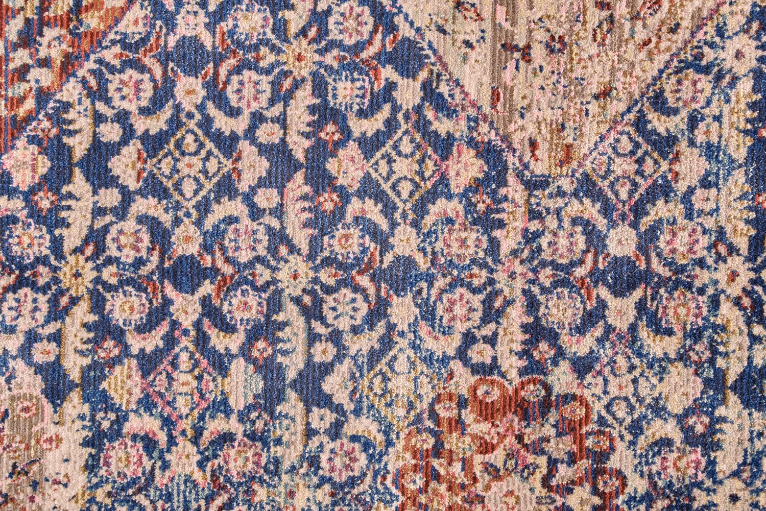 Tessina Blue and Rust Rug by BD Fine