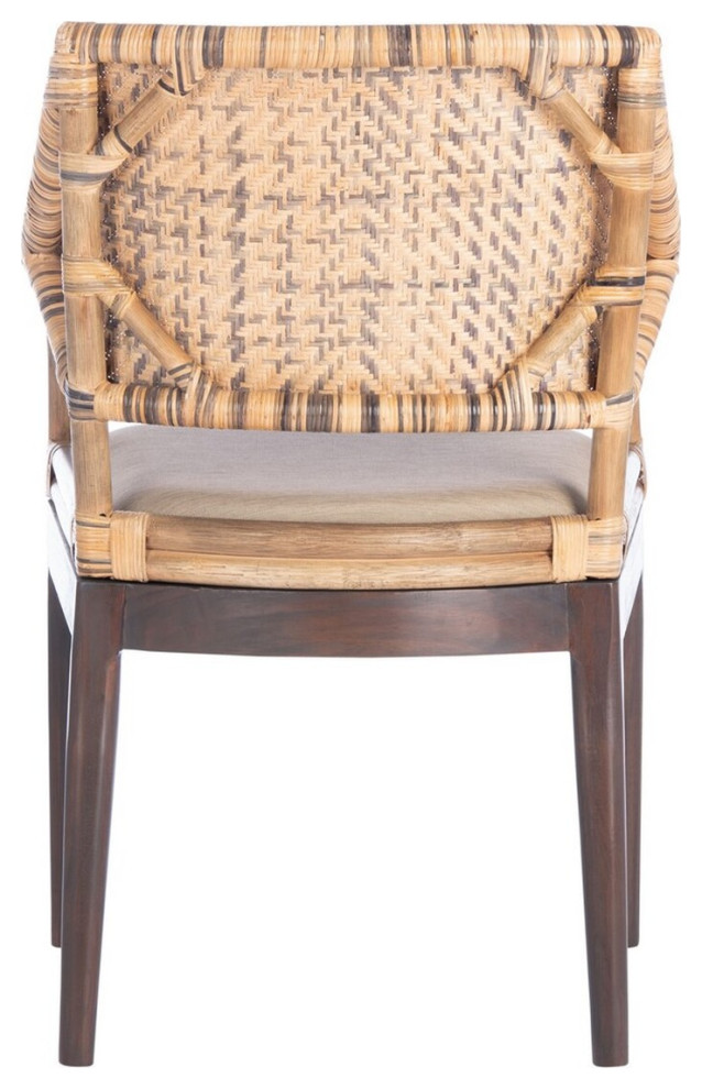 Rico Arm Chair Honey   Tropical   Armchairs And Accent Chairs   by AED Luxury Home Decor  Houzz