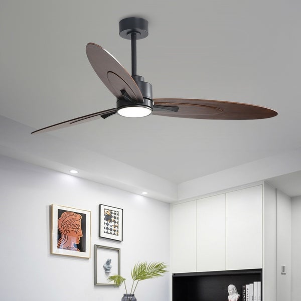 WINGBO 60-in 3-Blades Indoor Ceiling Fan with LED Light and Remote Shopping - The Best Deals on Ceiling Fans | 41287940