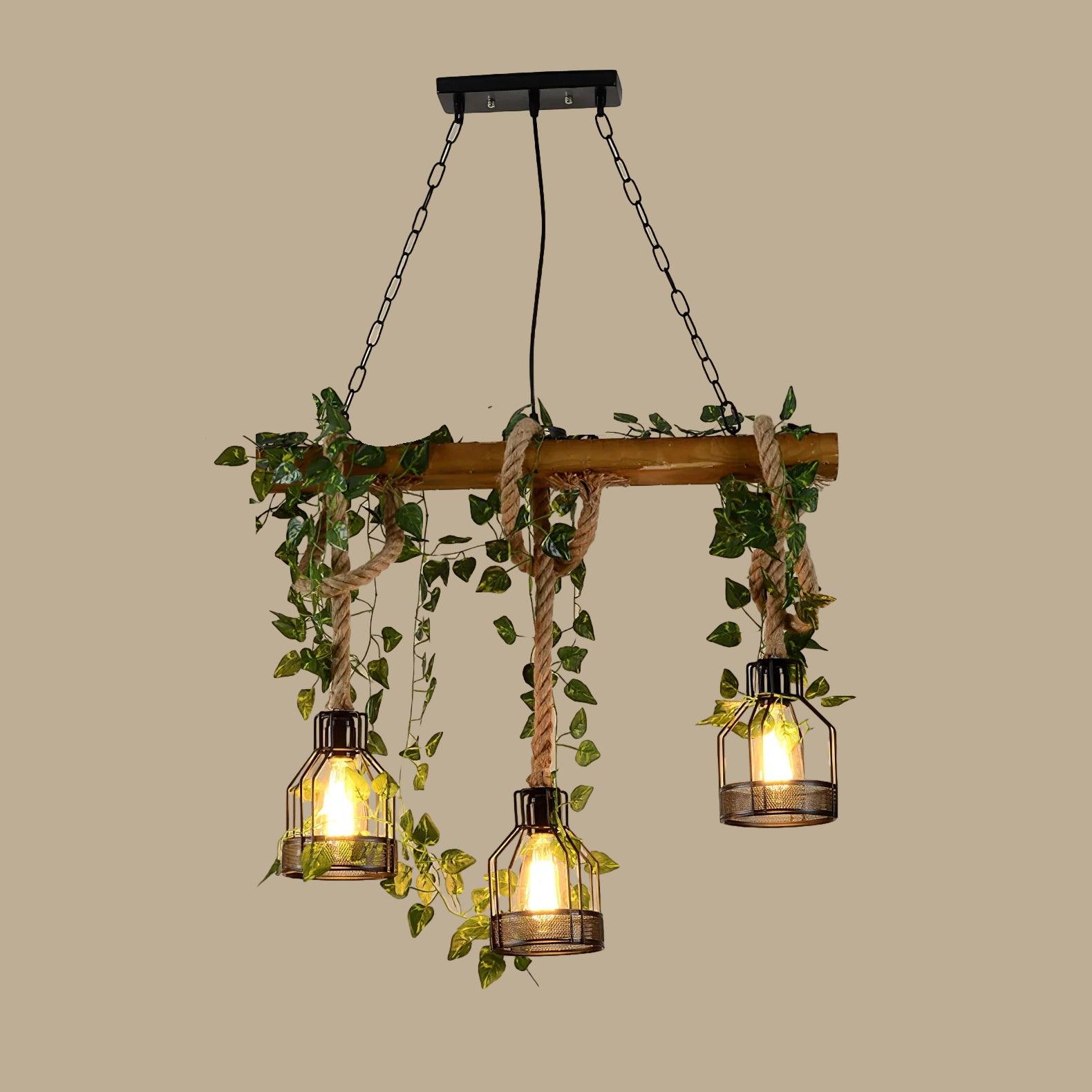 Rustic Wooden Chandelier